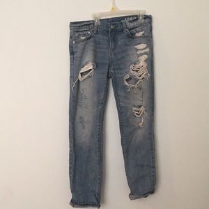 Gap ripped jeans.